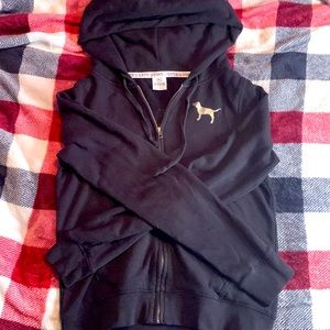Medium sized zip up jacket, PINK.Zipper is functional hood is adjustable